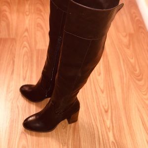 Brown Tall Heel Boots. Women’s Size 7.5